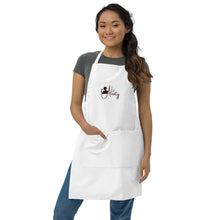 Load image into Gallery viewer, The Lit Aunty Embroidered Apron