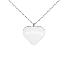 Load image into Gallery viewer, Engraved Silver Heart Necklace