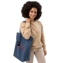 Load image into Gallery viewer, Lit Aunty Organic denim tote bag