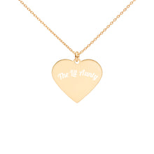 Load image into Gallery viewer, Engraved Silver Heart Necklace
