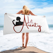 Load image into Gallery viewer, Lit Aunty Beach Towel
